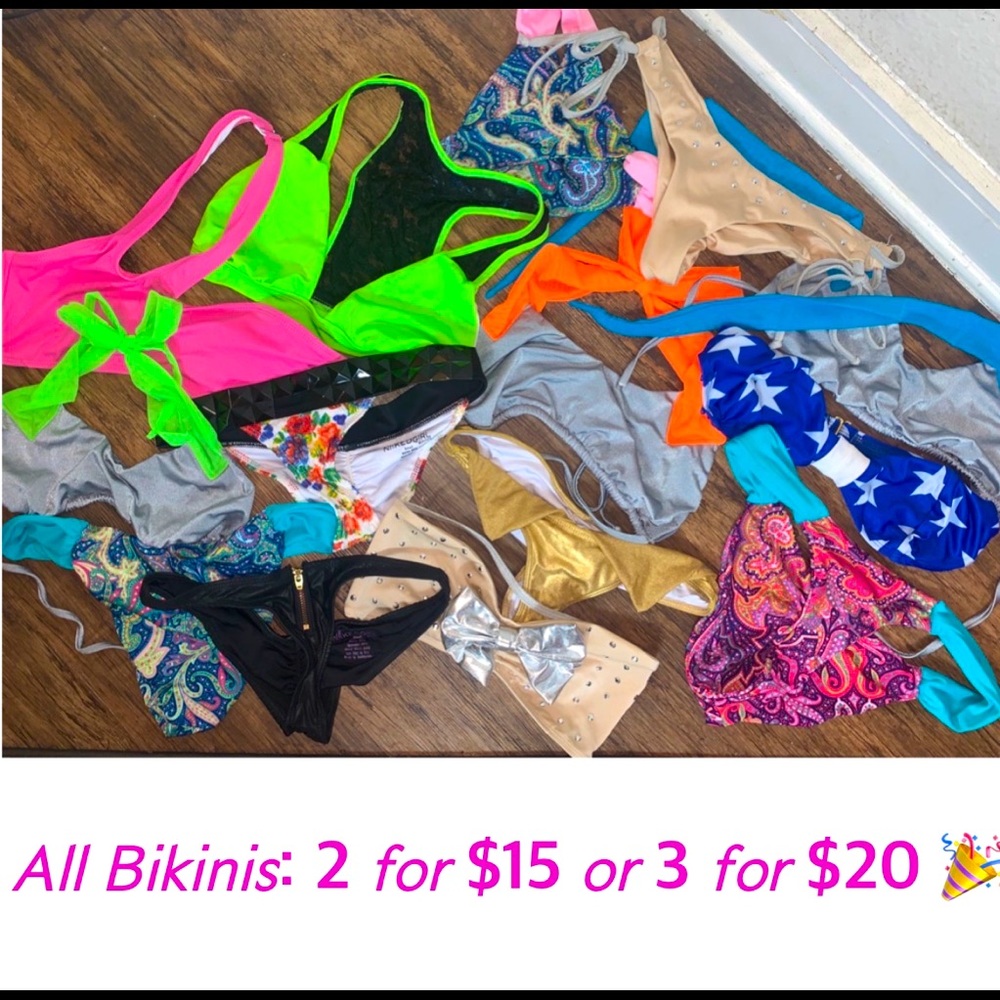 ALL Bikinis👙: 2 for $15 OR 3 for $20. Offer does NOT expire.